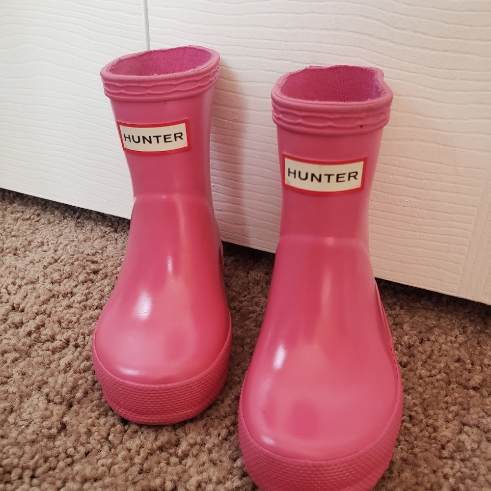 Pink hunter boots |Toddler | size 4